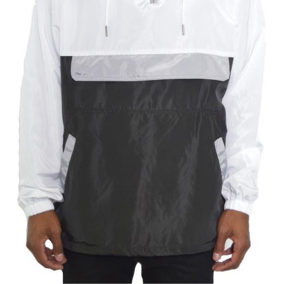 Color Block Anorak Jacket Pullover Windbreaker - Picture 2 of 2